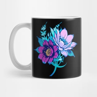 Cyberpunk Flowers Mug